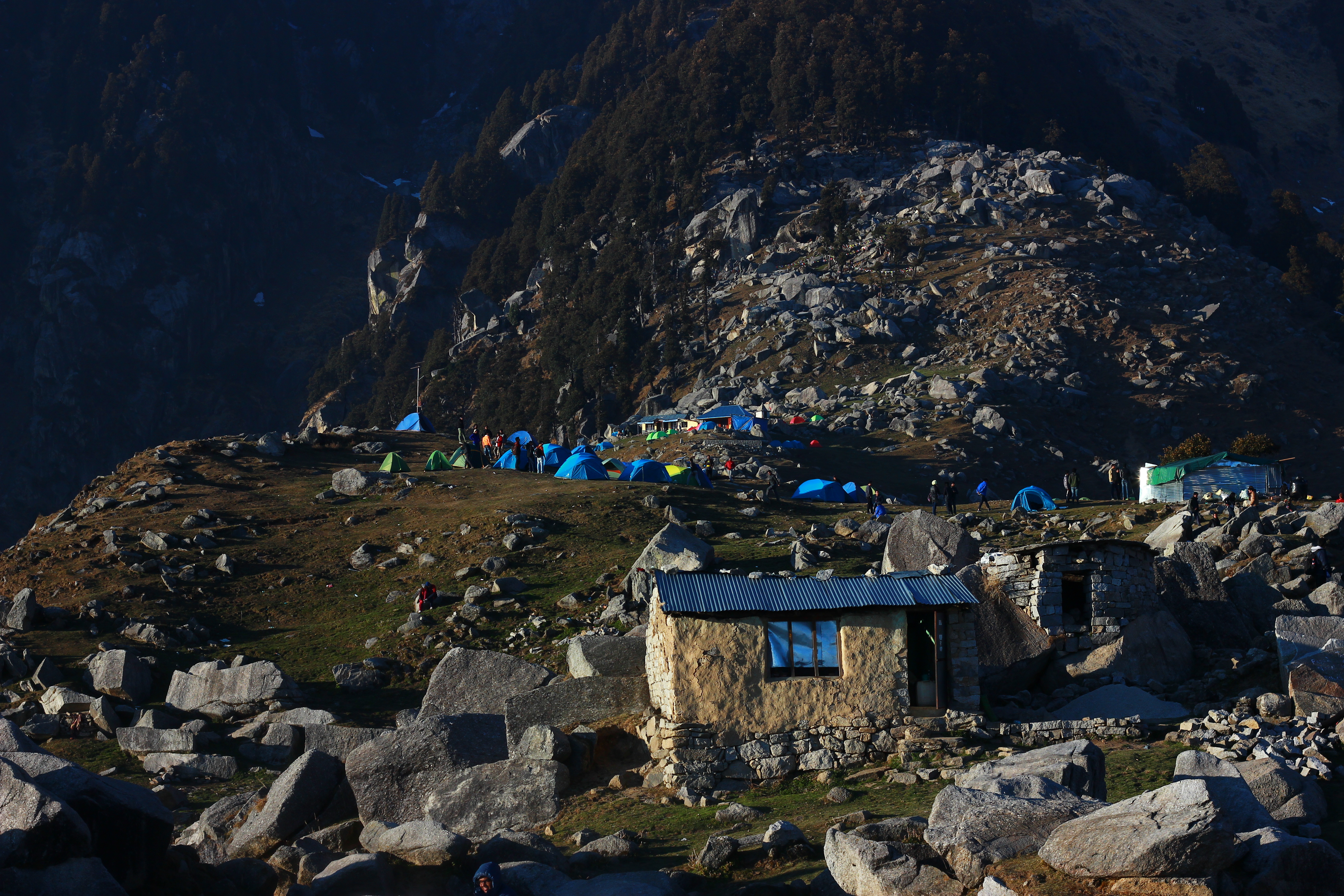 Camping at the top - Triunda